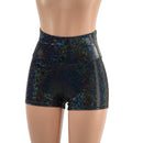 Black Kaleidoscope High Waist Shorts - Coquetry Clothing