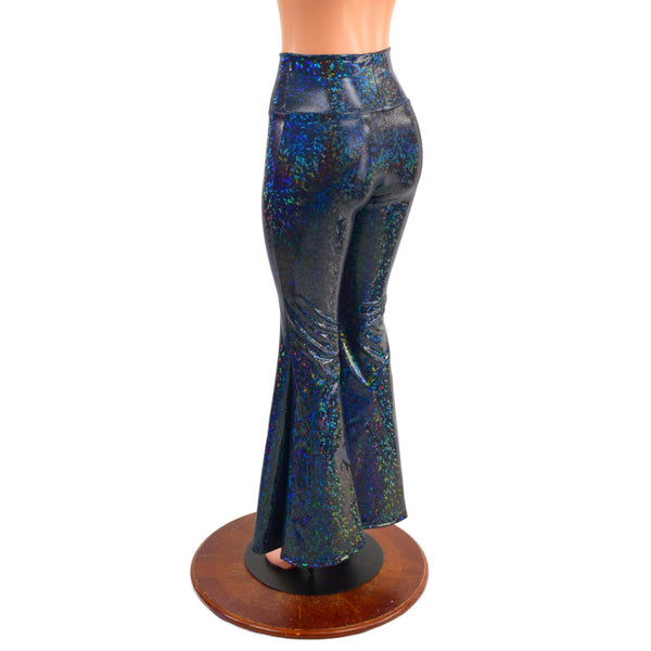 Black Kaleidoscope High Waist Solar Flares - 3