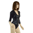 Black Mystique 90's Romper with Crotch Snaps - Coquetry Clothing