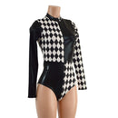 Black Mystique and Diamond Print Quad Color Blocked Stella Romper - Coquetry Clothing