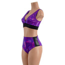 Black Mystique and Grape Holographic Siren & Starlette Set - Coquetry Clothing