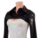 Black Mystique Bolero with Snap Front Rodeo Collar - Coquetry Clothing