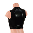 Black Mystique Keyhole Crop Top - Coquetry Clothing