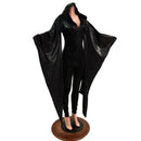 Black Mystique Kimono Sleeve Catsuit - Coquetry Clothing