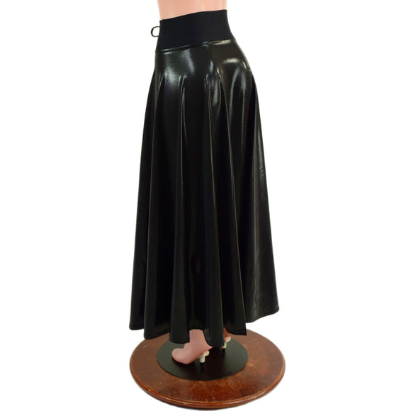 Black Mystique Lace Up Front Skirt - Coquetry Clothing