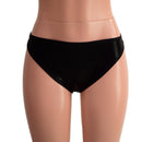 Black Mystique Low Rise Siren Shorts with Brazilian Cut Leg - Coquetry Clothing