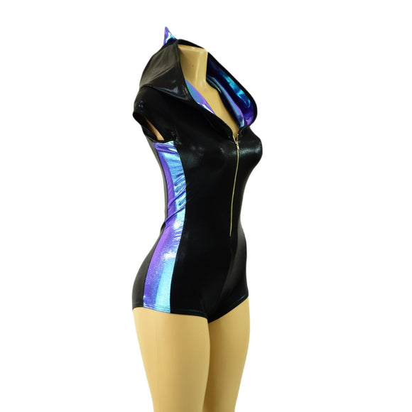 Black Mystique & Moonstone Side Panel Dragon Romper - Coquetry Clothing