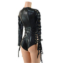 Black Mystique Romper with FIVE Laceups - 10
