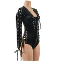 Black Mystique Romper with FIVE Laceups - 9