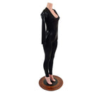 Black Mystique Scoop Neck Catsuit - Coquetry Clothing