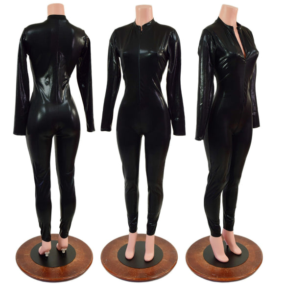 Black Mystique Stella Catsuit - Coquetry Clothing
