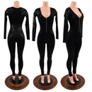 Black Mystique Zipper Catsuit - Coquetry Clothing