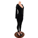 Black Mystique Zipper Catsuit - Coquetry Clothing