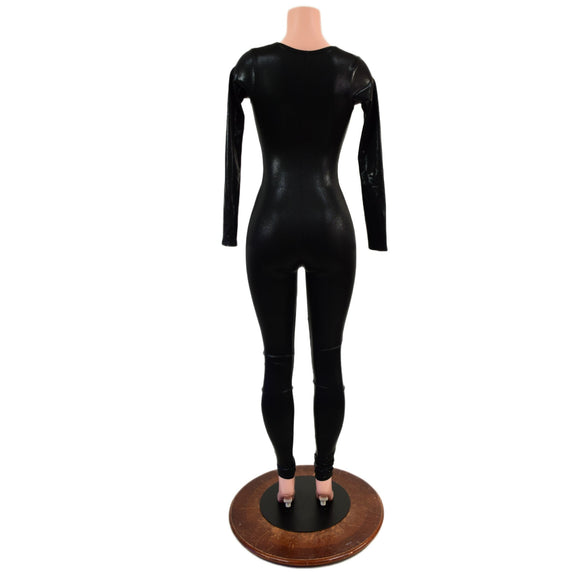 Black Mystique Zipper Catsuit - Coquetry Clothing