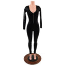 Black Mystique Zipper Catsuit - Coquetry Clothing