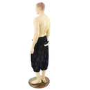 Black Satyr Minky Faux Fur Pants with Tail - Coquetry Clothing