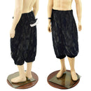 Black Satyr Minky Faux Fur Pants with Tail - Coquetry Clothing