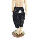 Black Satyr Minky Faux Fur Pants with Tail - Coquetry Clothing