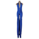 Blue and White Stars Stilting Costume - Coquetry Clothing