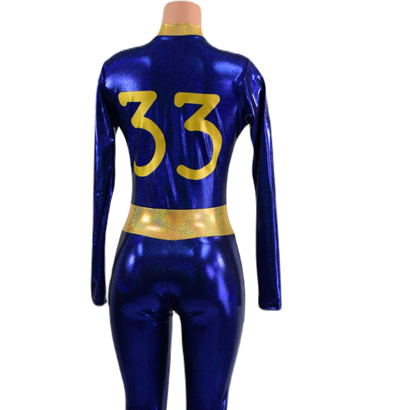 Blue & Gold 33 Fallout Cosplay Suit - Coquetry Clothing