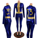 Blue & Gold 33 Fallout Cosplay Suit - Coquetry Clothing