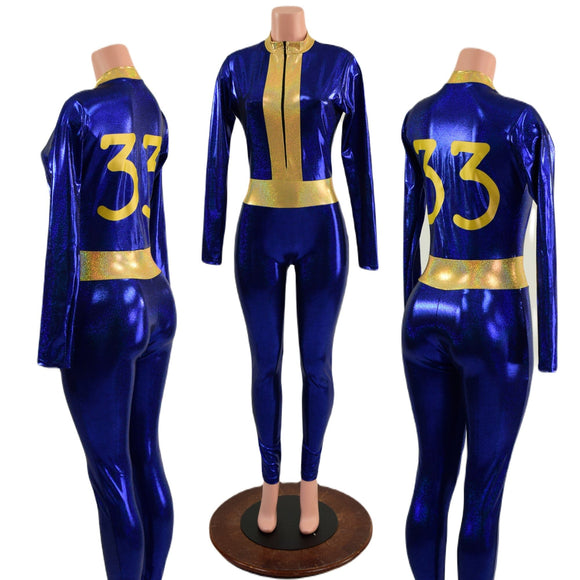 Blue & Gold 33 Fallout Cosplay Suit - Coquetry Clothing