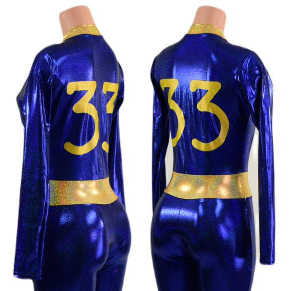 Blue & Gold 33 Fallout Cosplay Suit - Coquetry Clothing