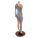 Bowie Inspired Stripe Catsuit - Coquetry Clothing