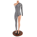Bowie Inspired Stripe Catsuit - Coquetry Clothing