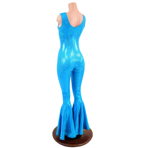 Bowie Inspired Turquoise Catsuit with Bolt - Coquetry Clothing