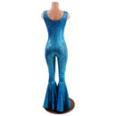 Bowie Inspired Turquoise Catsuit with Bolt - Coquetry Clothing