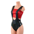 Brazilian Back Suspender Romper in Black Holographic (top sold separately) - Coquetry Clothing