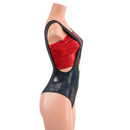 Brazilian Back Suspender Romper in Black Holographic (top sold separately) - Coquetry Clothing
