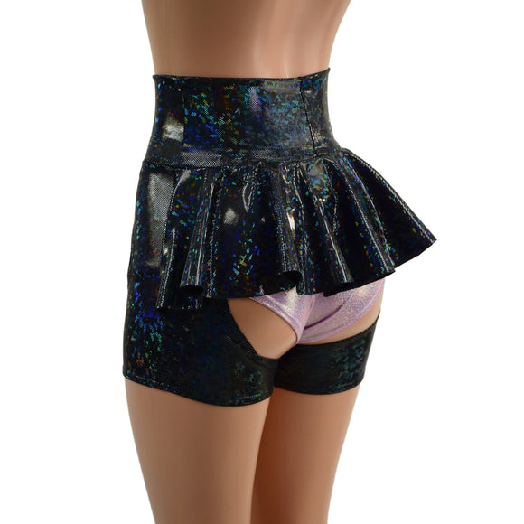 Build Your Own High Waist Short Chaps with Ruffle Rump (Shorts sold separately) - Coquetry Clothing