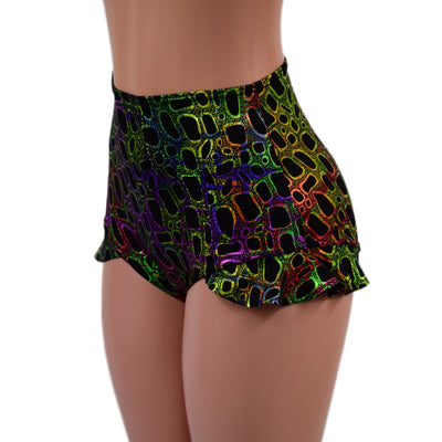 Build Your Own High Waist Siren Shorts with Hip Ruffles - Coquetry Clothing