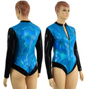 Peacock Stella Romper with Black Mystique Color Blocking - Coquetry Clothing