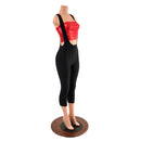 Capri Suspender Leggings in Black Zen - Coquetry Clothing
