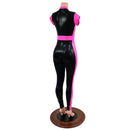 Cap Sleeve V Front Catsuit with Stella Neckline - Coquetry Clothing