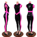 Cap Sleeve V Front Catsuit with Stella Neckline - Coquetry Clothing