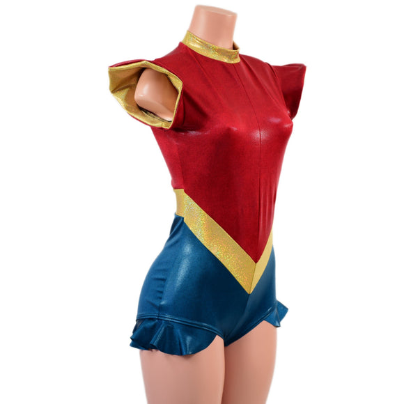 Captain Marvelous V Front Romper - Coquetry Clothing