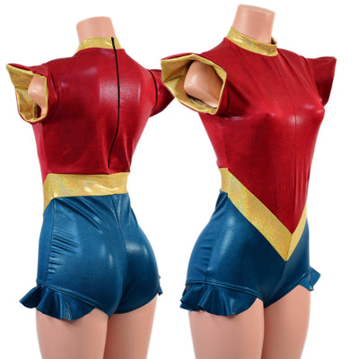 Captain Marvelous V Front Romper - Coquetry Clothing