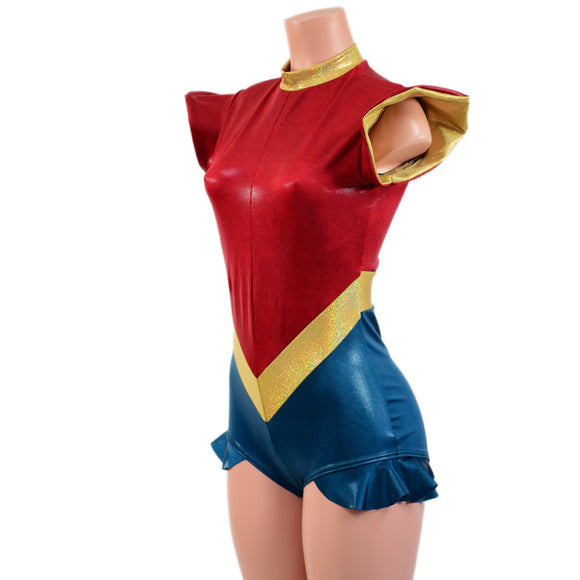 Captain Marvelous V Front Romper - Coquetry Clothing