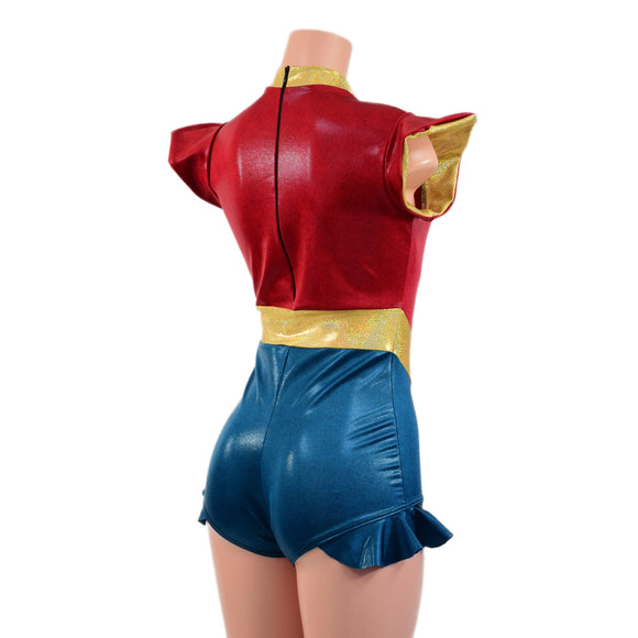 Captain Marvelous V Front Romper - Coquetry Clothing