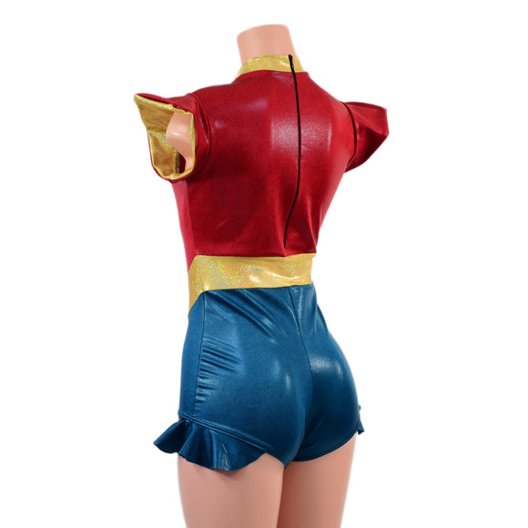 Captain Marvelous V Front Romper - Coquetry Clothing