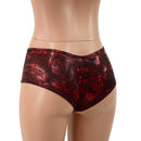 Cheeky Booty Shorts in Primeval Red - Coquetry Clothing