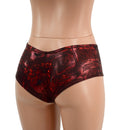 Cheeky Booty Shorts in Primeval Red - Coquetry Clothing