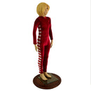Childrens 2PC Elf Catsuit and Collar Set in Red Velvet - Coquetry Clothing