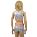 Childrens High Waist Brief Cut Shorts and Keyhole Top Set - Coquetry Clothing
