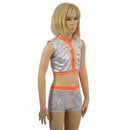 Childrens High Waist Brief Cut Shorts and Keyhole Top Set - Coquetry Clothing