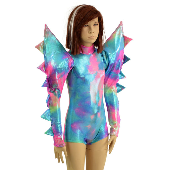 Childrens Spiked Mega Sharp Shoulder Romper - Coquetry Clothing